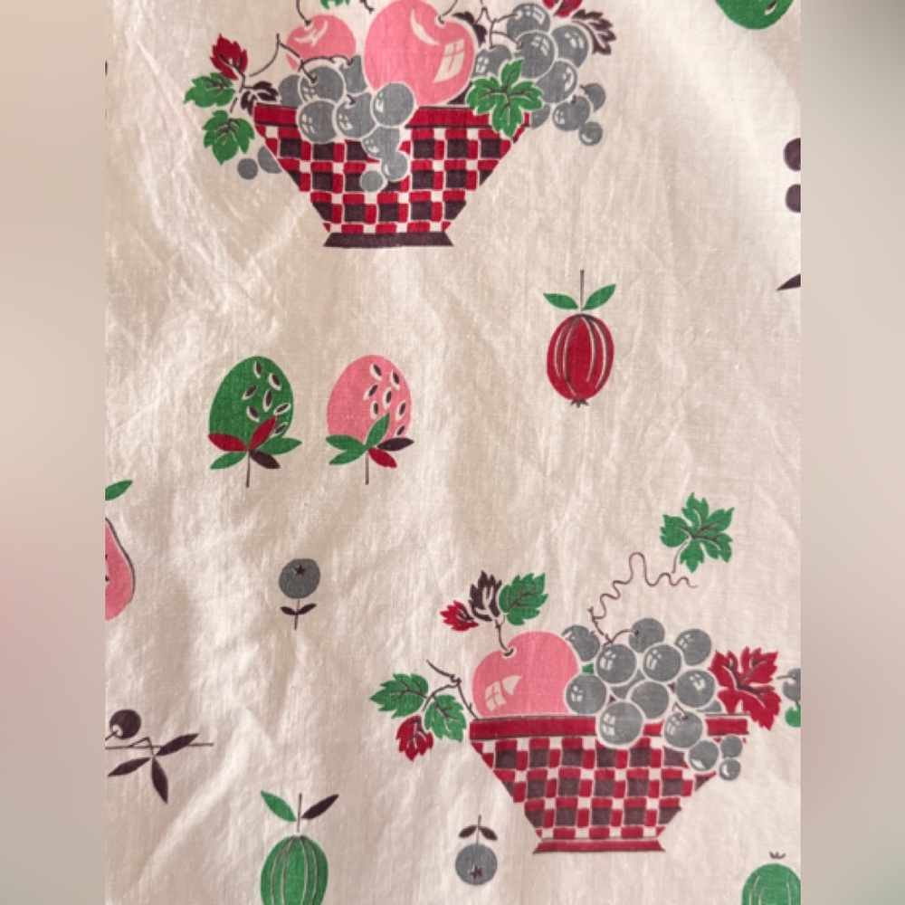 Vintage 50’s cotton cafe curtains - Picture 2 of 2